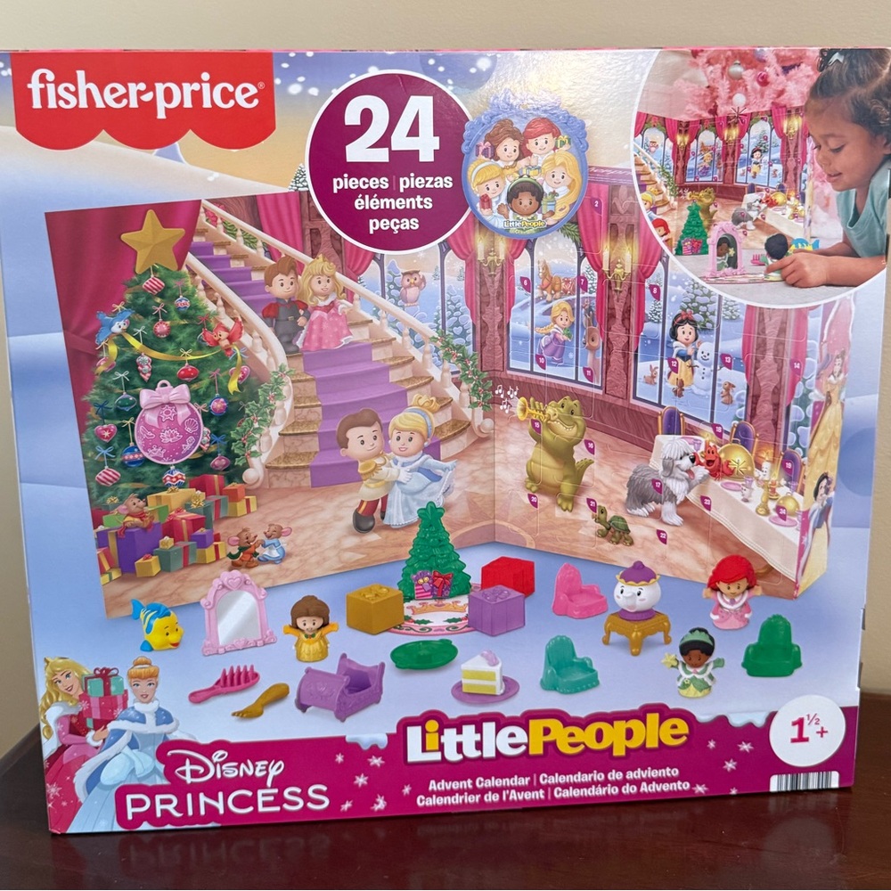 Fisher Price Little People Disney Princess 2025 Advent Calendar New!